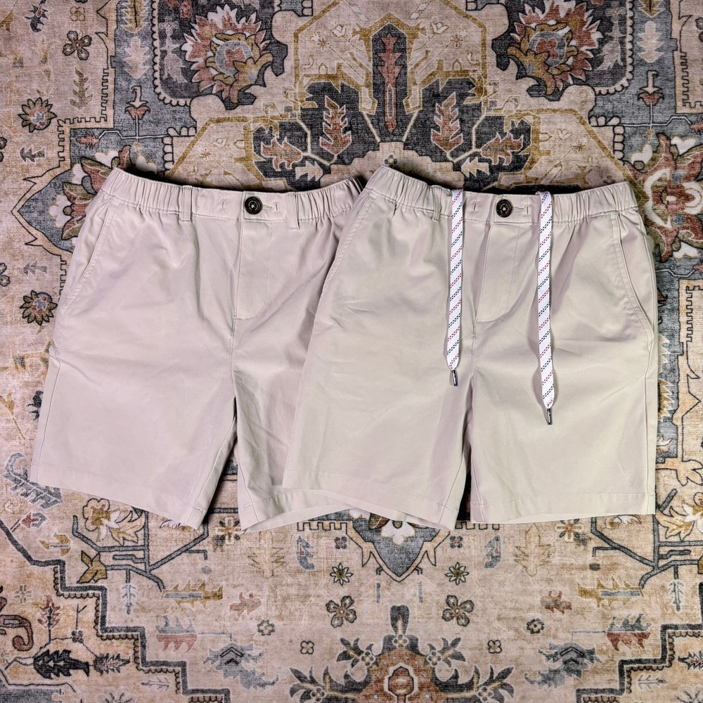 Chubbies Youth Boys Everywear Shorts Khaki Tan Stretch Size Medium 10/12 School